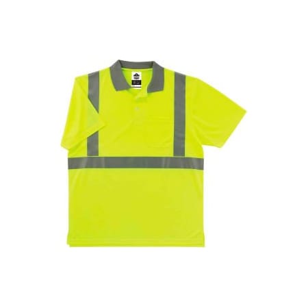 Ergodyne GloWear 8295 Class 2 Polo Shirt, Lime, 2XL 21646